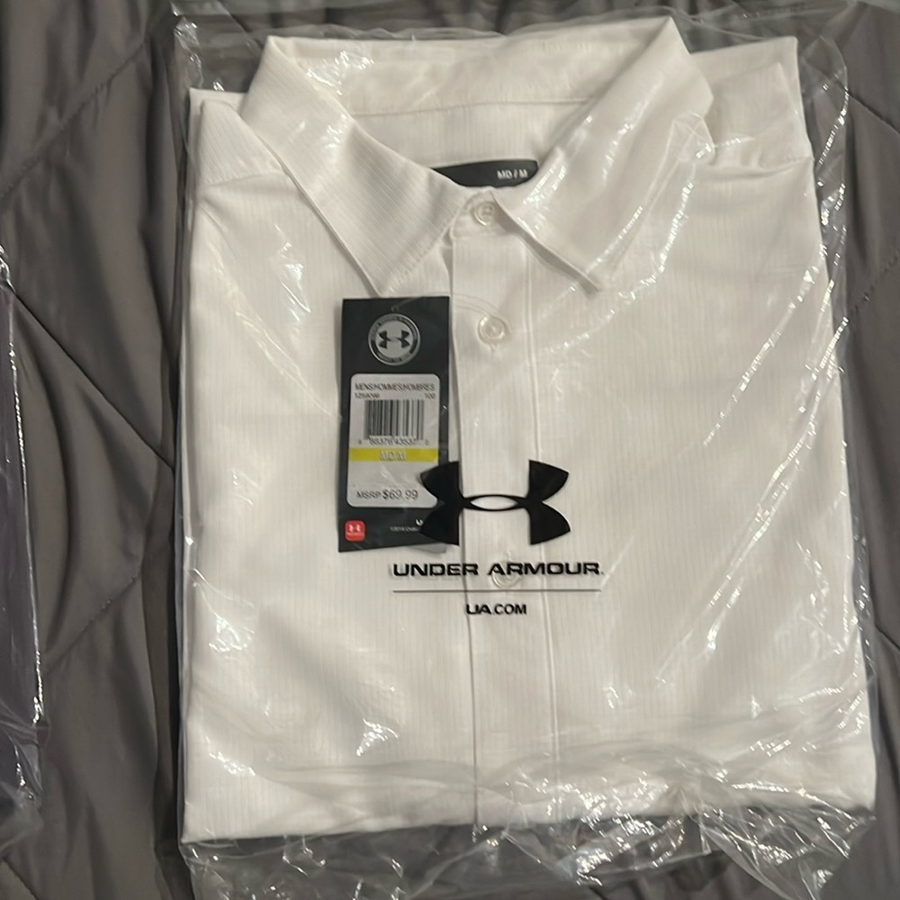 Under armour button up dress shirt.
